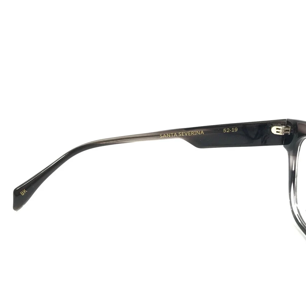 Alfred Kerbs Eyeglasses Frames SANTA SEVERINA BK Black Gray Horn 52-19-140